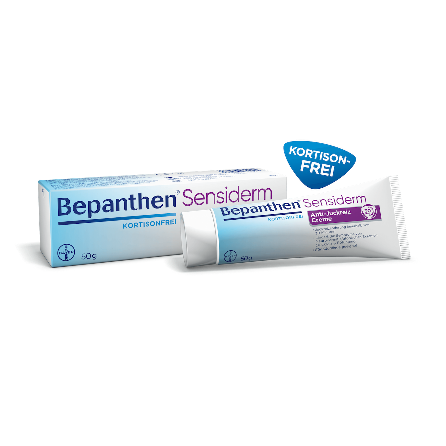 Bepanthen Sensiderm Anti-Juckreiz-Creme Verpackung