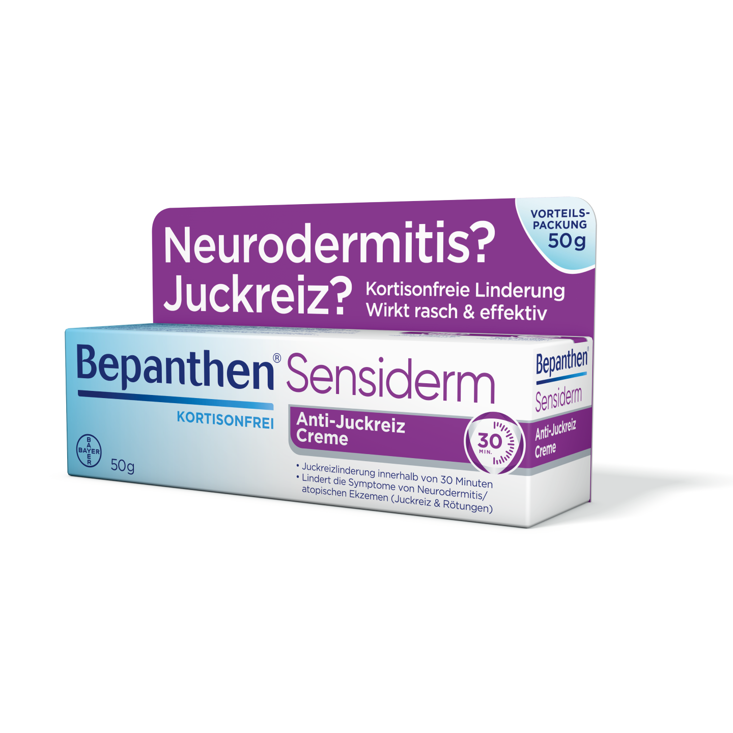 Bepanthen Sensiderm Anti-Juckreiz-Creme Verpackung