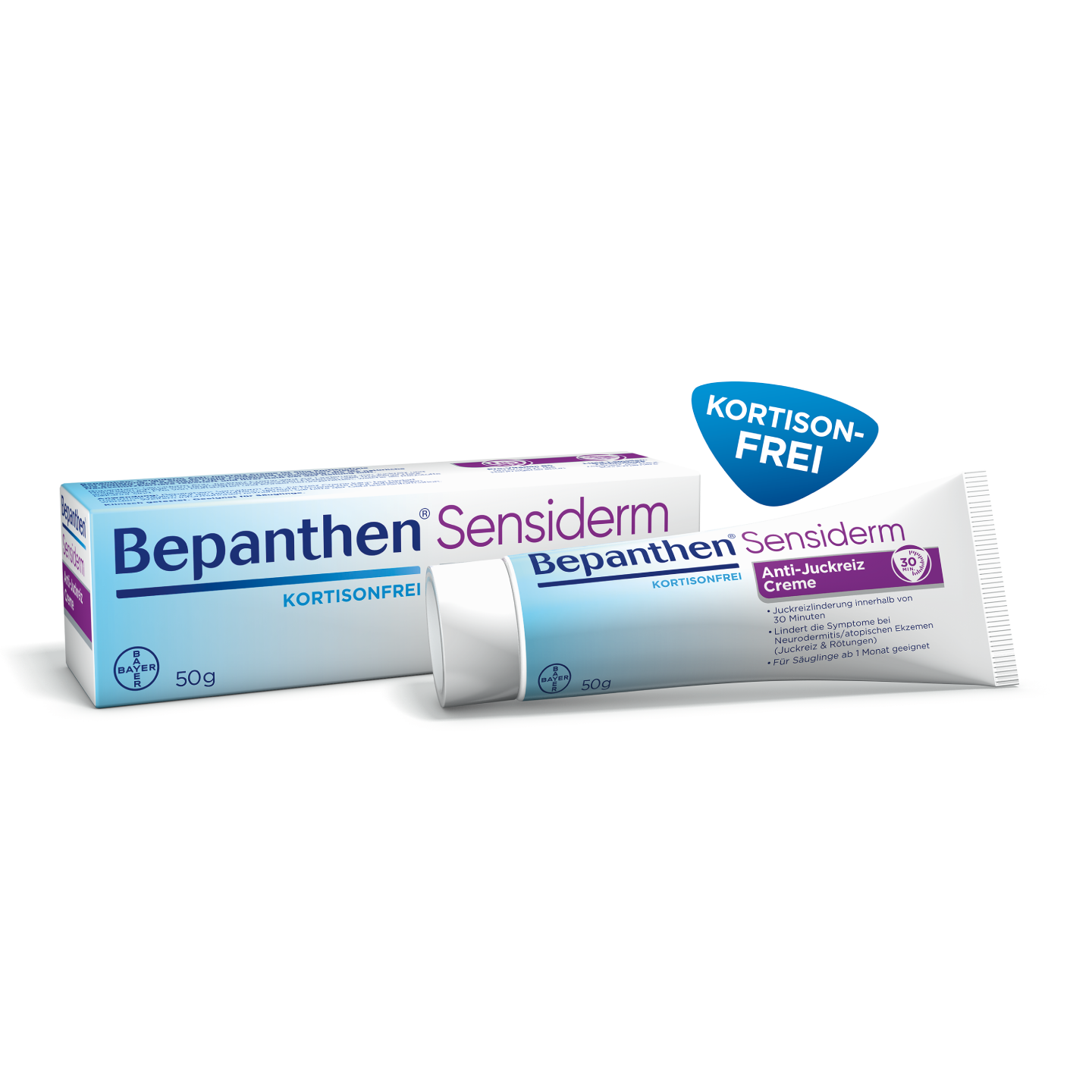 Bepanthen Sensiderm Anti-Juckreiz-Creme Verpackung
